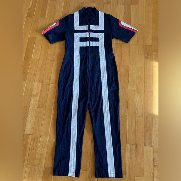 Adult My Hero Academia Gym Tracksuit Navy Halloween - Picture 5 of 13